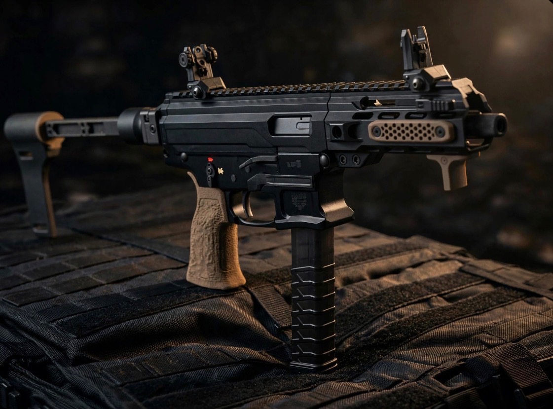 Panzer Arms ARP9 in black and bronze — live GunBroker listing