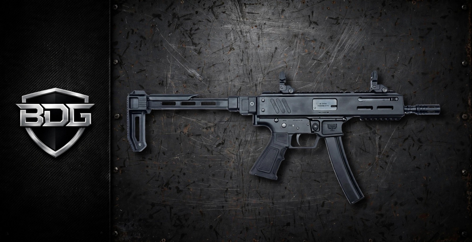 Panzer Arms HAN9 9mm pistol in black — available for purchase direct from BDG