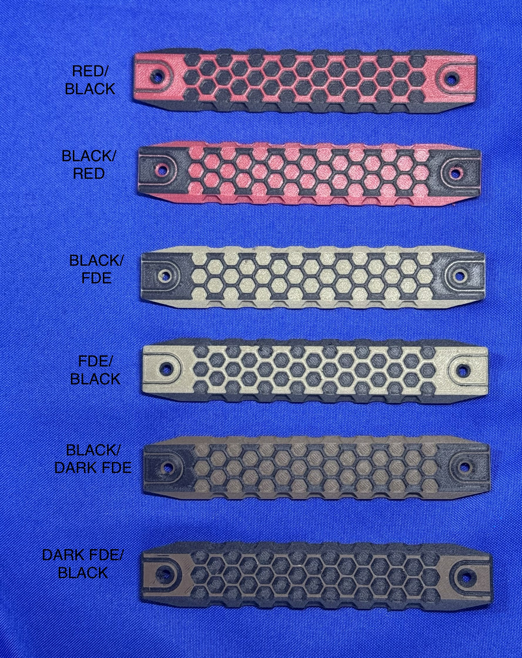 BDG honeycomb pattern rail covers