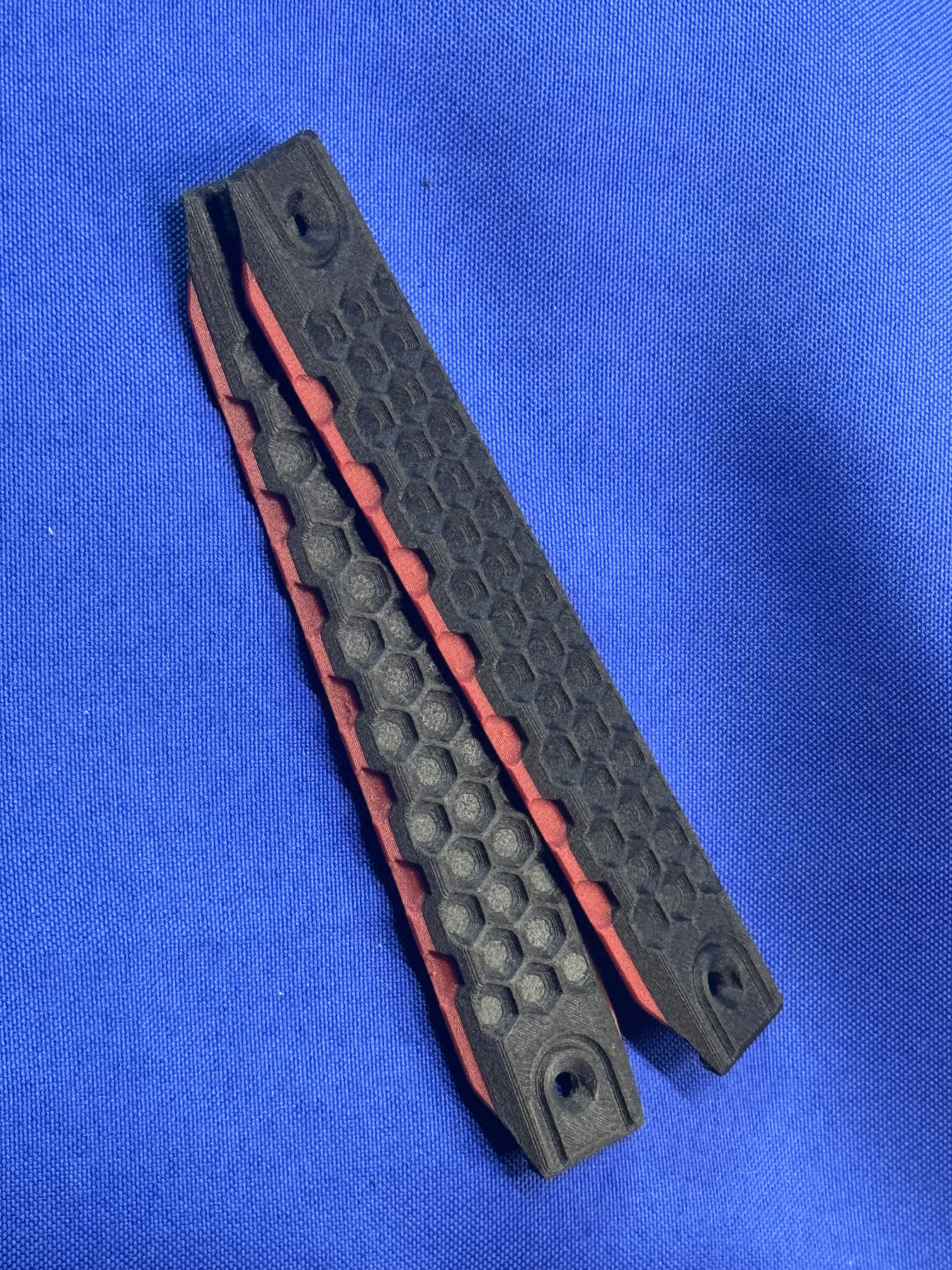 BDG red and black rail covers